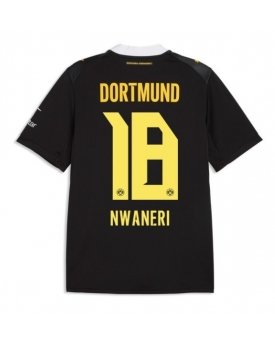 Borussia Dortmund Ethan Nwaneri #18 Maglia Gara Trasferta Repliche 2026-27 Maniche Corte
